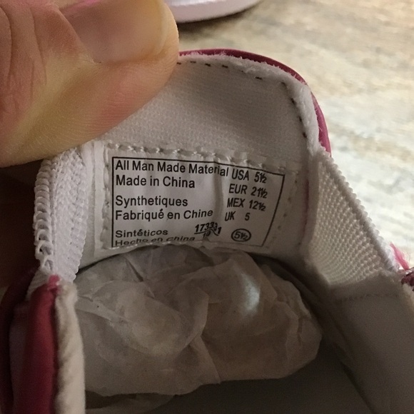 Nwot Brash Shoes Size 5 1/2” Slip On Sneaker Shoes Sequin Pink Little Kids - Picture 8 of 10